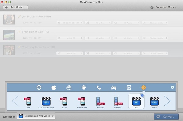 Convert videos to mp4