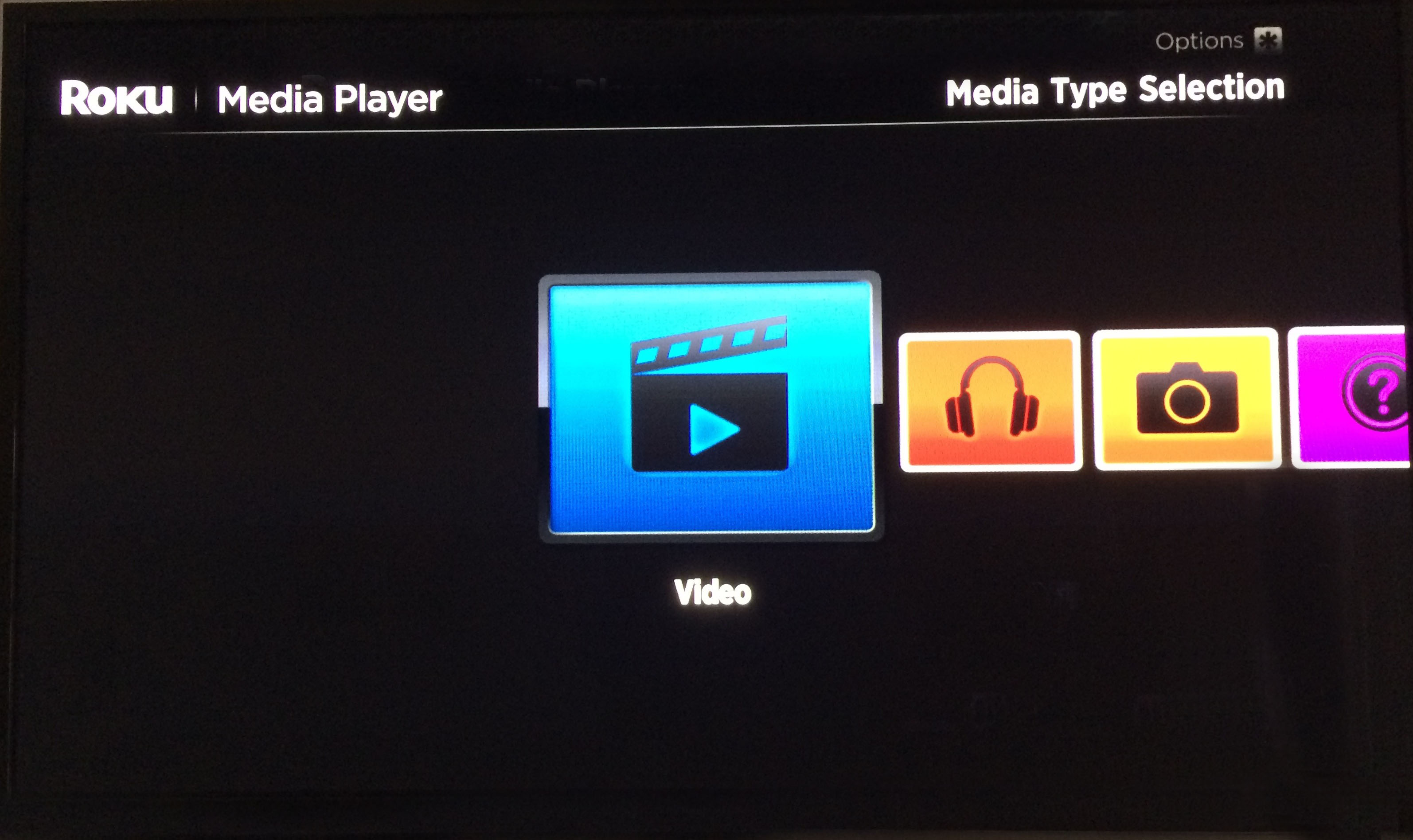 Select video from Media Player channel