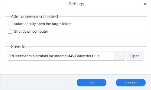 Set output path